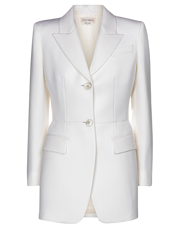 virgin wool blazer, Alexander McQueen